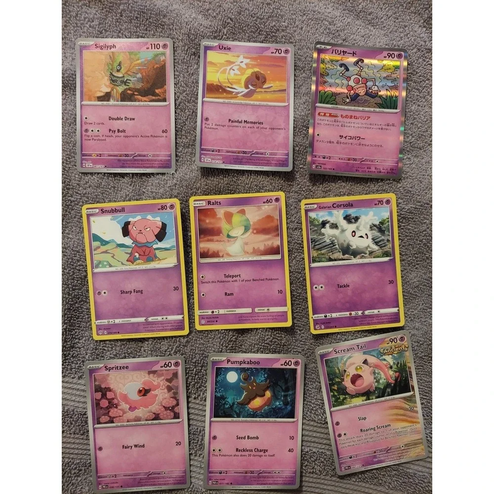 Pokemon‎ Cards Lot Crocalor Simisear Bronzong Dialga Quaxwell Seaking
